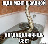 жди меня в ванной когда включишь свет