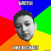 блет((( уже весна(((