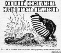 хороший инструмент. но ты играть не умеешь 