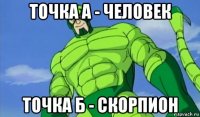 точка а - человек точка б - скорпион