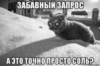забавный запрос а это точно просто соль?