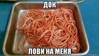 док лови на меня