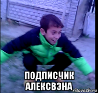  подписчик алексвэна