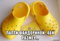  лапти фандориной ..46й размер...