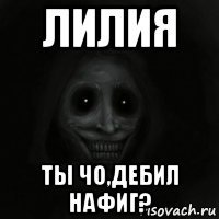 лилия ты чо,дебил нафиг?