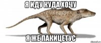 я иду куда хочу я же пакицетус