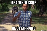 орагническое не органично
