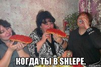  когда ты в shlepe.