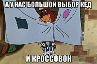 а у нас большой выбор кед и кроссовок