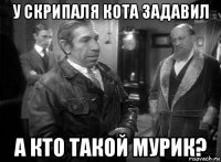 у скрипаля кота задавил а кто такой мурик?