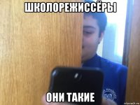 школорежиссёры они такие