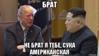 брат не брат я тебе, сука американская
