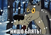  нишо блять!