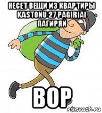 несет вещи из квартиры kastonu 27 pagiriai пагиряй вор