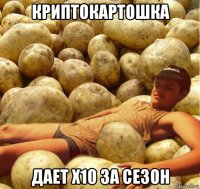 криптокартошка дает х10 за сезон