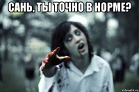 сань, ты точно в норме? 