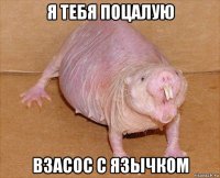я тебя поцалую взасос с язычком