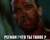  регион ! что ты такое ?
