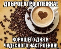 доброе утро олежка! хорошего дня и чудесного настроения!