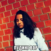  пудинг вор