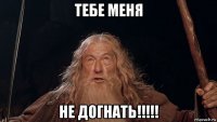 тебе меня не догнать!!!!!