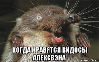  когда нравятся видосы алексвэна