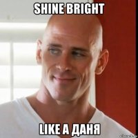 shine bright like a даня