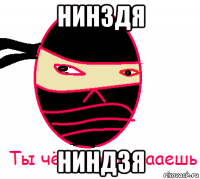 нинздя ниндзя