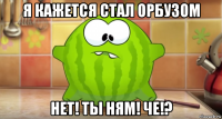 я кажется стал орбузом нет! ты ням! че!?
