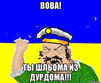 вова! ты шльома из дурдома!!!