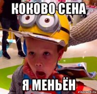 коково сена я меньён