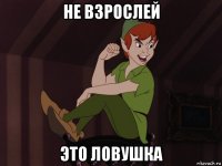 не взрослей это ловушка