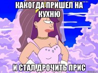 какогда пришел на кухню и стал дрочить прис