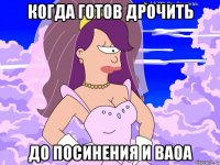 когда готов дрочить до посинения и ваоа