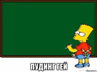  пудинг гей