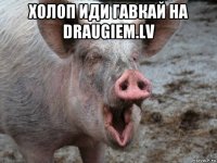 холоп иди гавкай на draugiem.lv 