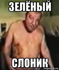 зелёный слоник