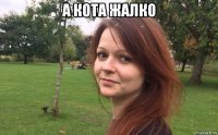 а кота жалко 