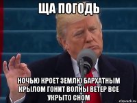 ща погодь ночью кроет землю бархатным крылом гонит волны ветер все укрыто сном
