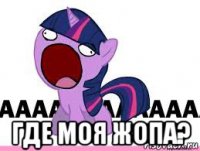  где моя жопа?