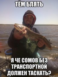 тём блять я че сомов без транспортной должен таскать?
