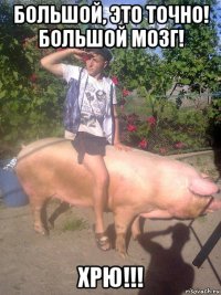 большой, это точно! большой мозг! хрю!!!