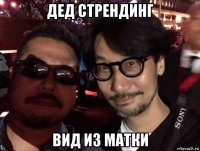 дед стрендинг вид из матки