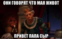 они говорят что мая живот привет папа сыр
