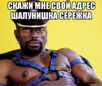 скажи мне свой адрес шалунишка сережка 