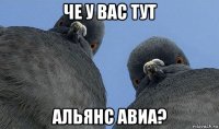 че у вас тут альянс авиа?