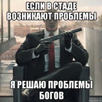 если в стаде возникают проблемы я решаю проблемы богов