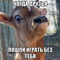 когда друзья пошли играть без тебя
