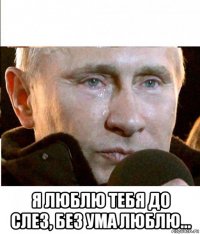  я люблю тебя до слез, без ума люблю...