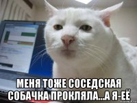  меня тоже соседская собачка прокляла...а я-её